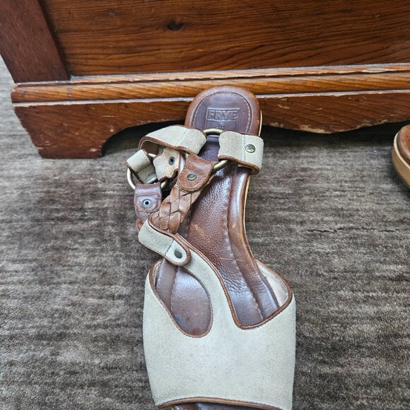 Frye Stephanie Braided Grey 8.5M - Picture 3 of 5